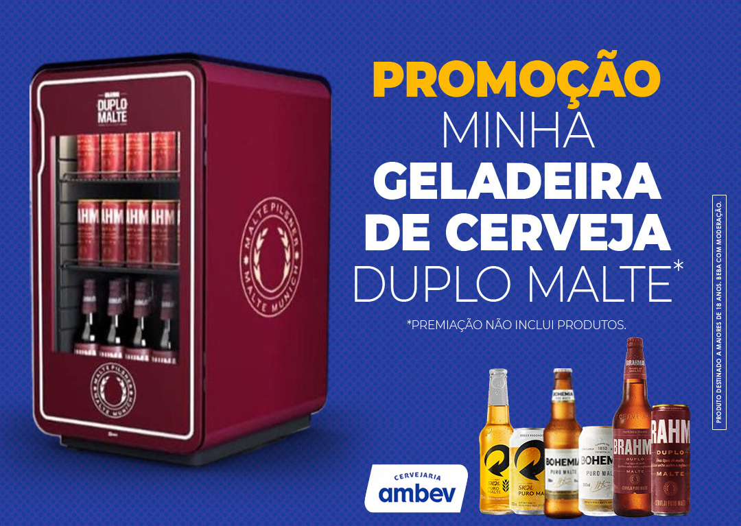 Banner Promoção Minha Geladeira de Cerveja Duplo Malte